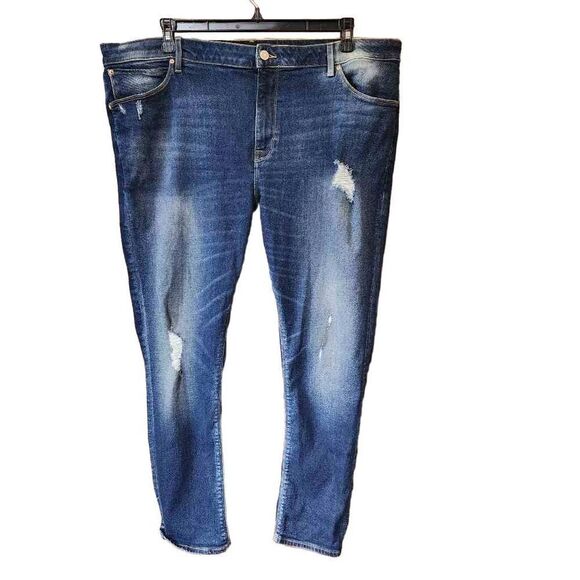 ASOS Plus Size Women's Jeans 44" Waist Distressed Jeans - Picture 3 of 8